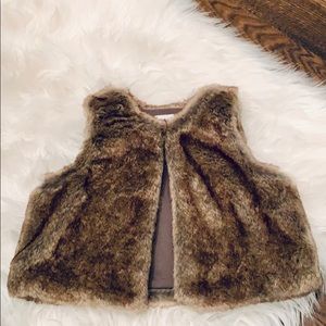 Faux fur vest